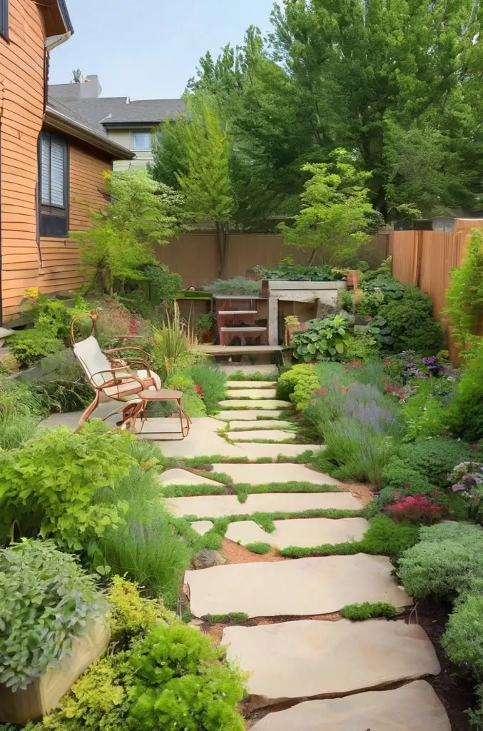 AI Generated image of DIY yard