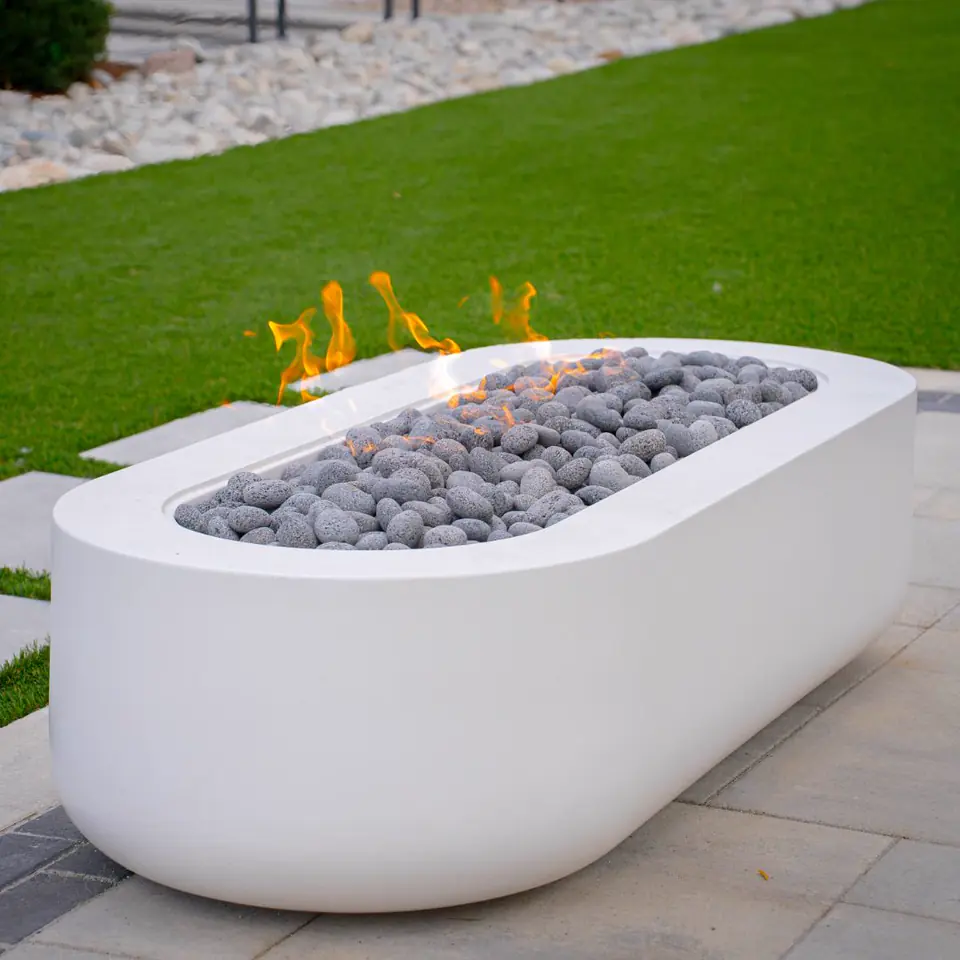 White fire trough